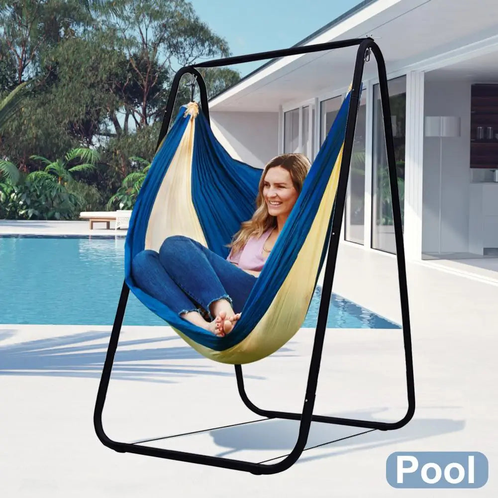 A-Shaped Hammock Chair Stand With Strong Load Bearing Metal Support