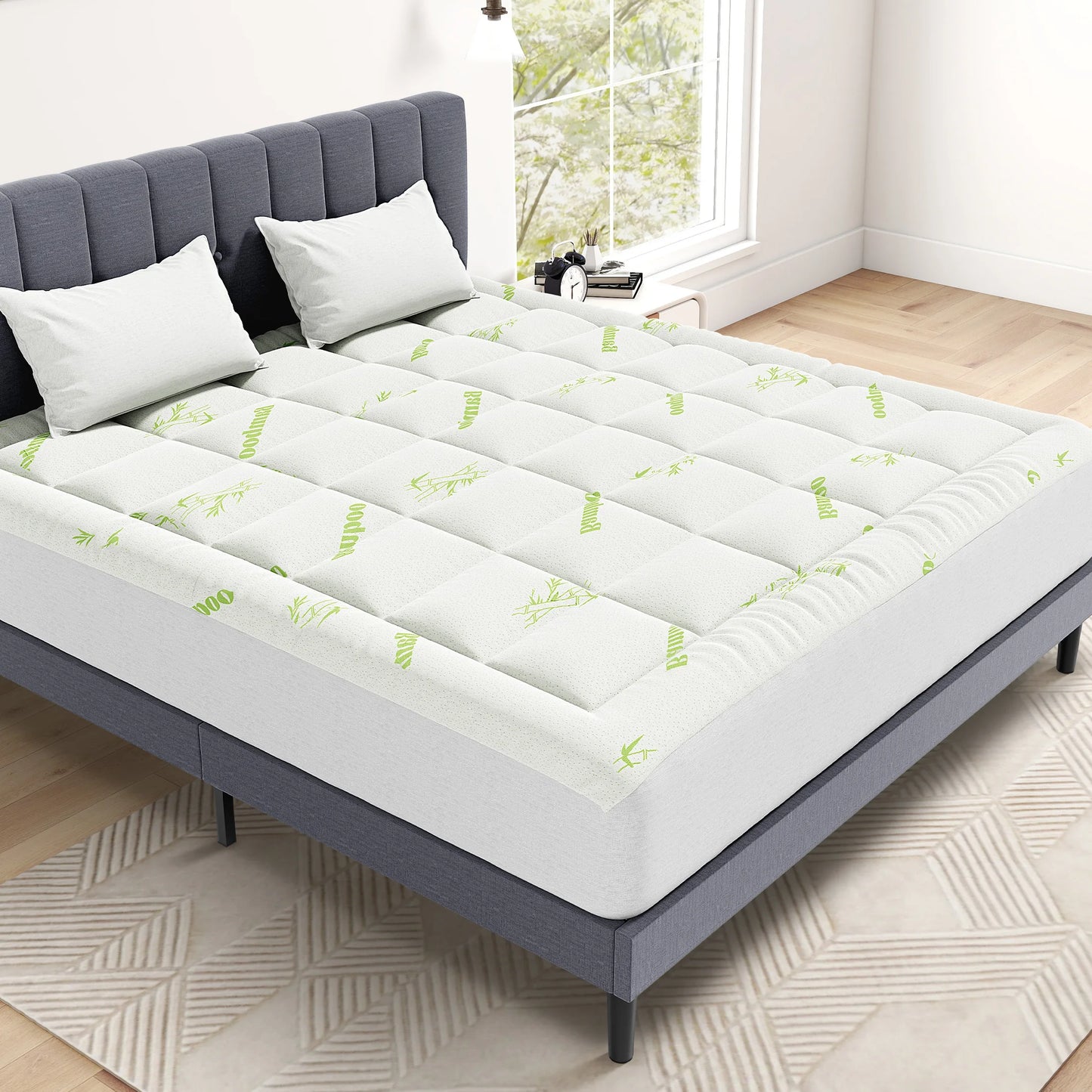 Mcq 400g Bamboo Viscose Mattress Topper Pillow Pad
