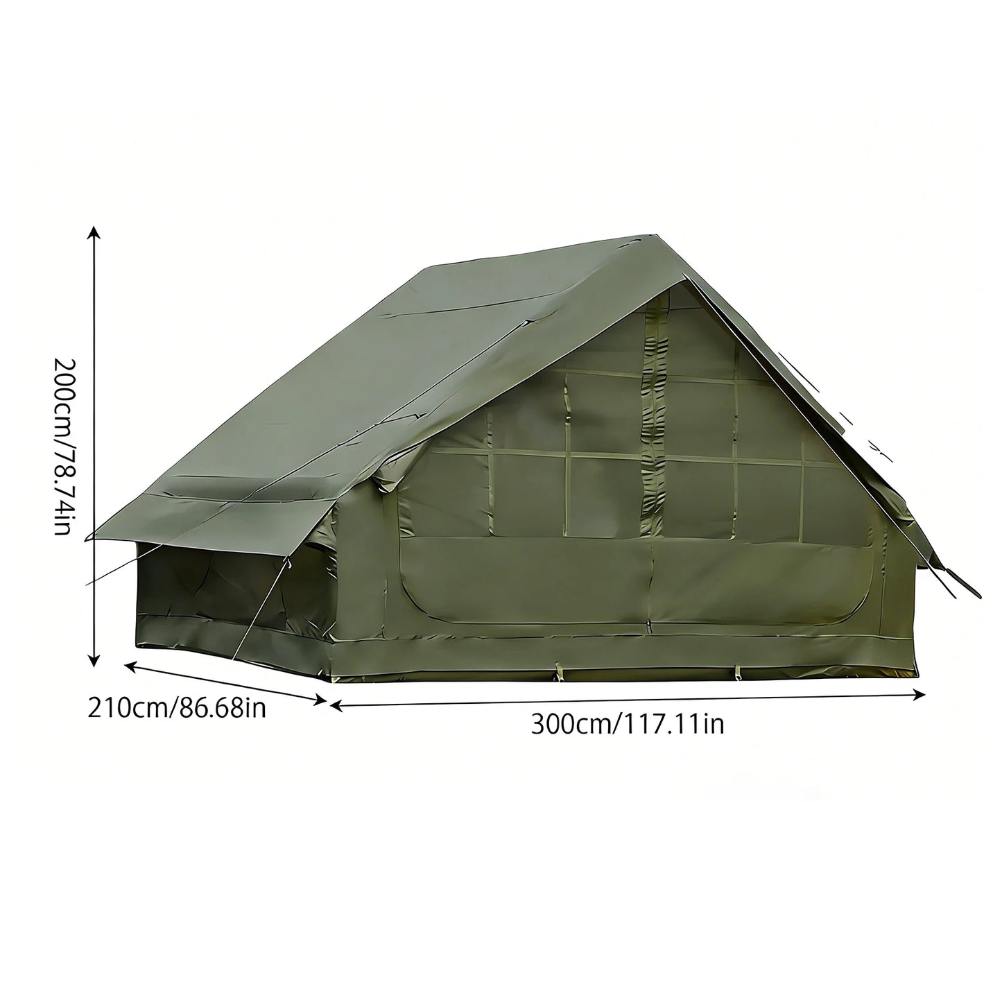 Inflatable Camping Tent With Skylight And Quick Airflow Breathable Mesh