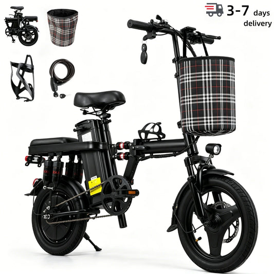 Foldable 500W Electric Bicycle With 48V 15Ah Battery