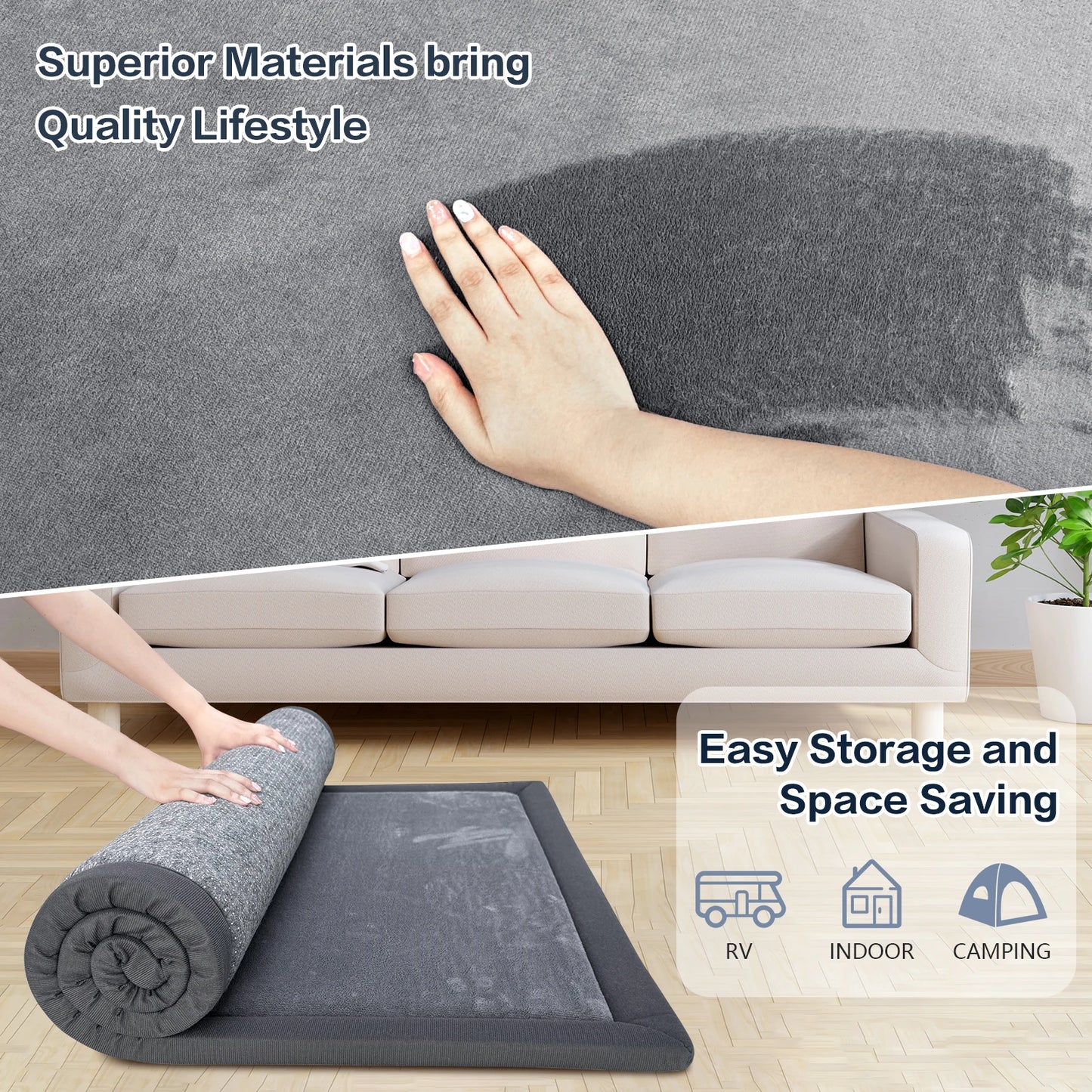 PaPaMat Memory Foam Playpen Mat For Kids