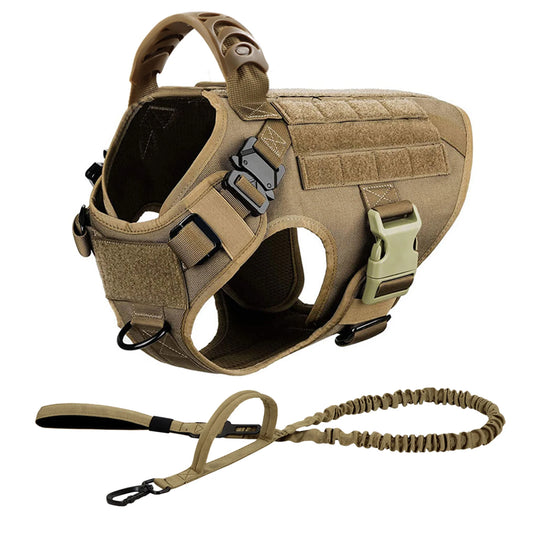 Tactical Dog Harness Leash Set For Malinois No Pull