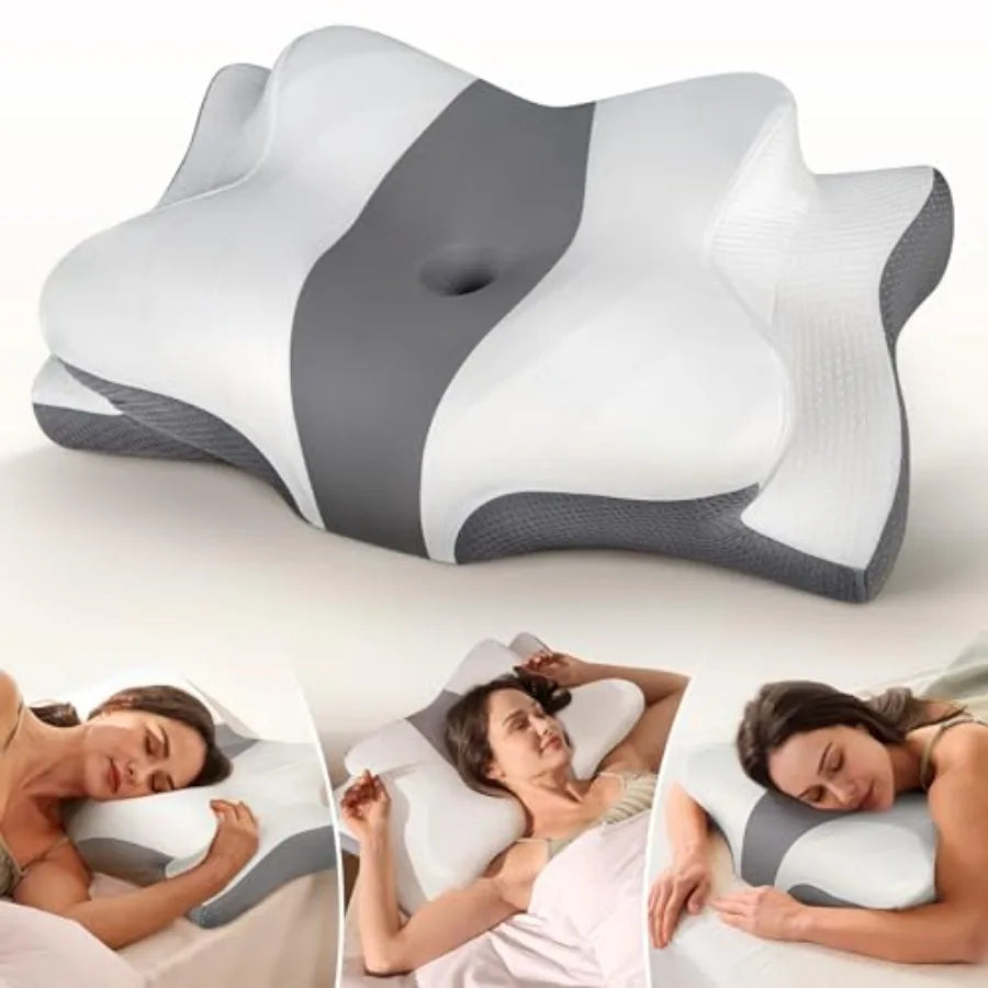 Odorless Cervical Neck Pillow for Pain Relief and Ergonomic Support