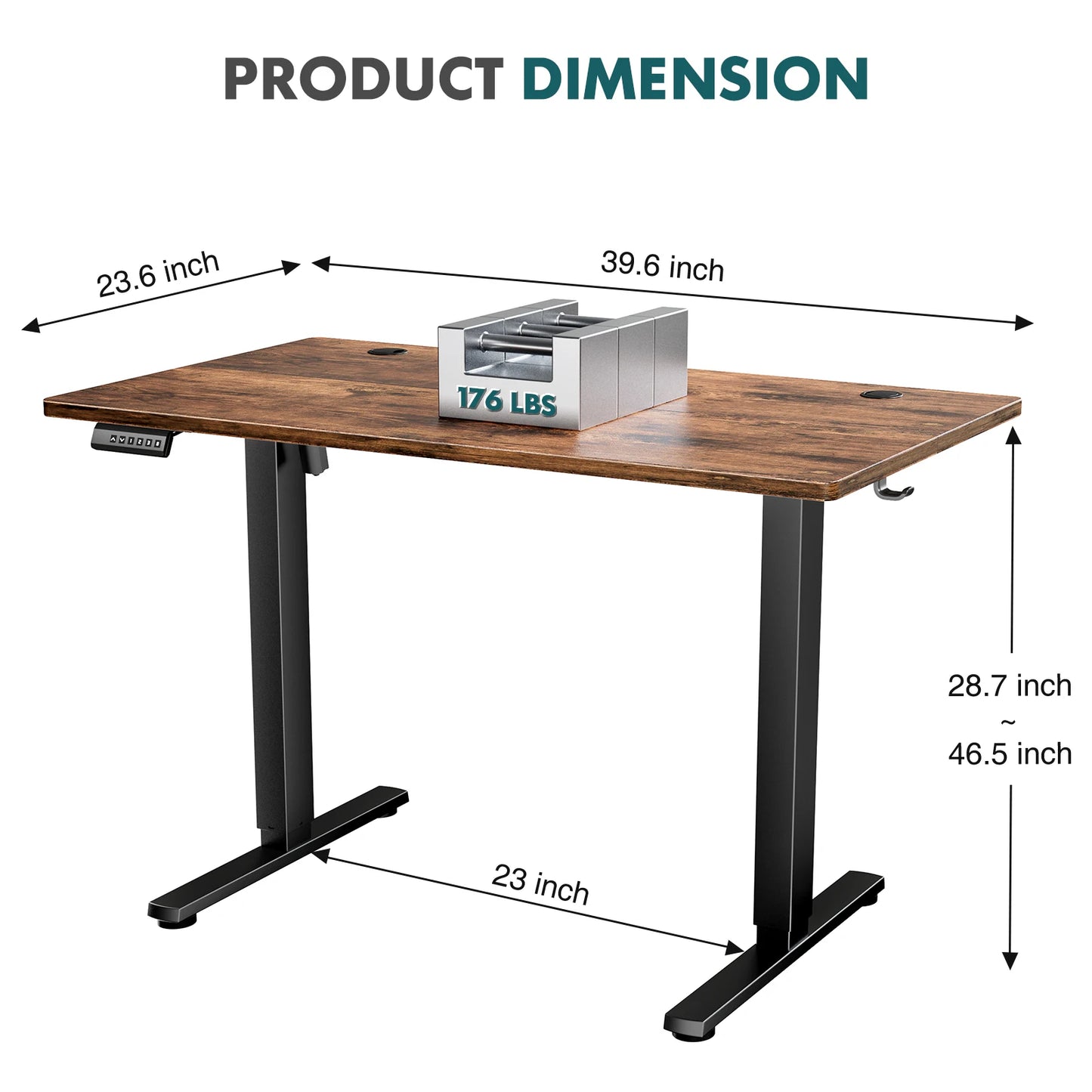 JHK Electric Adjustable Height Standing Desk Ergonomic Sit Stand Table