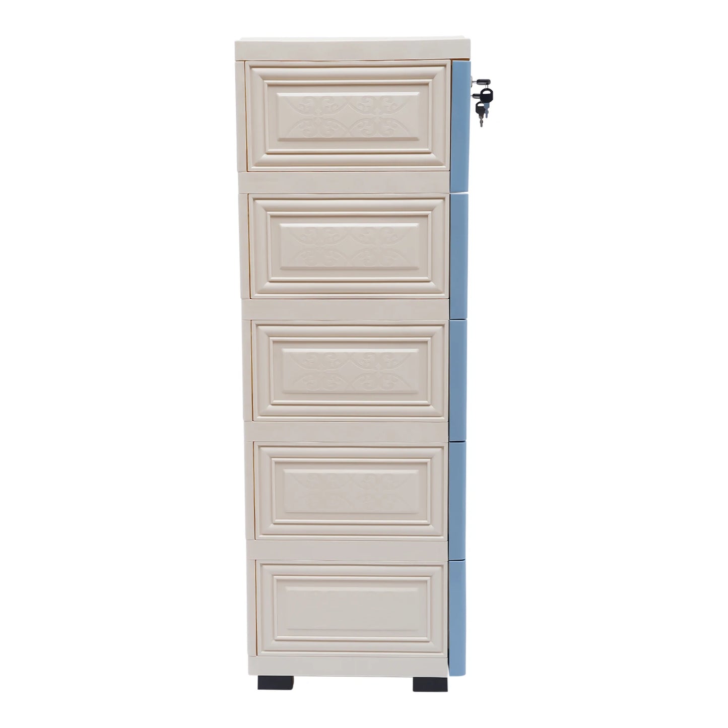 Classic 6 Drawer Plastic Dresser Storage Tower For Home Office